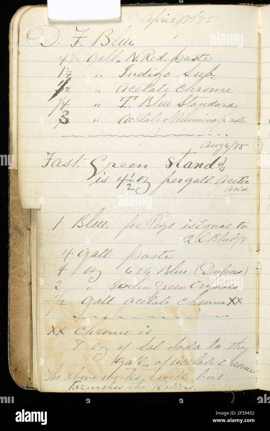 Printer's Sample Book (USA), 1884–88 Stock Photo