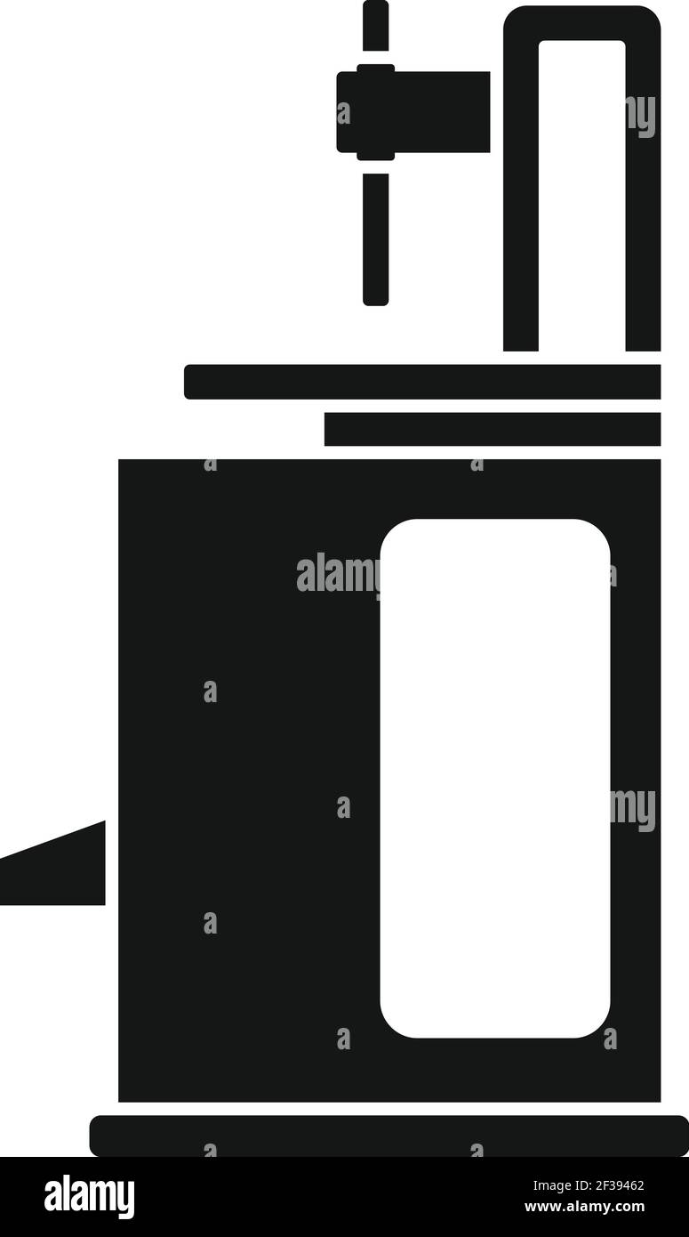 Tire fitting machine icon, simple style Stock Vector