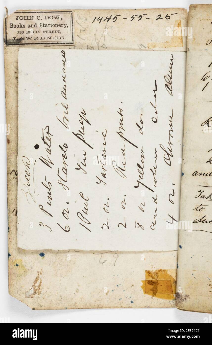 Printer's Sample Book, 1866–69 Stock Photo - Alamy