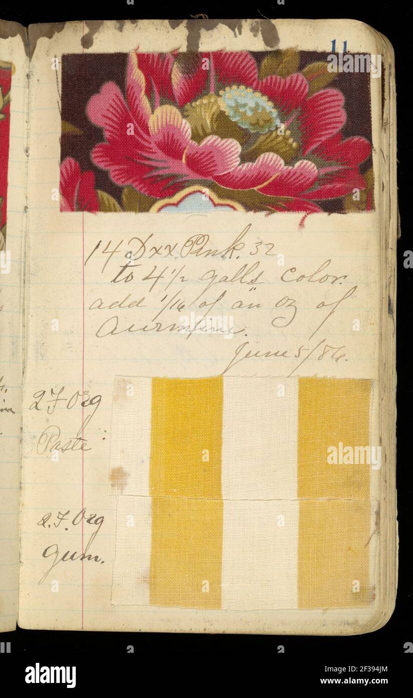 Printer's Sample Book, Book 3 1887, 1886–88 Stock Photo