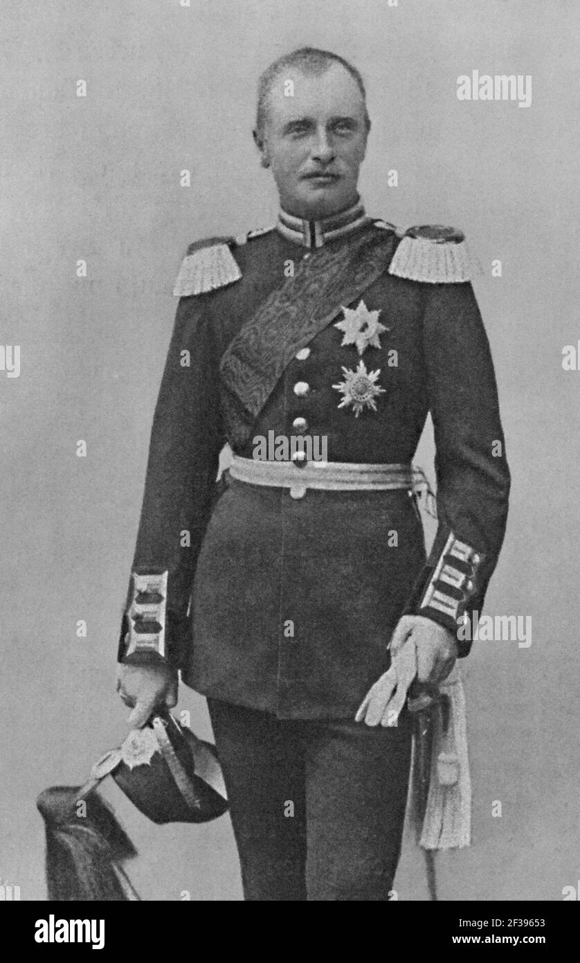 Prinz Friedrich August um 1895 (retuschiert Stock Photo Alamy
