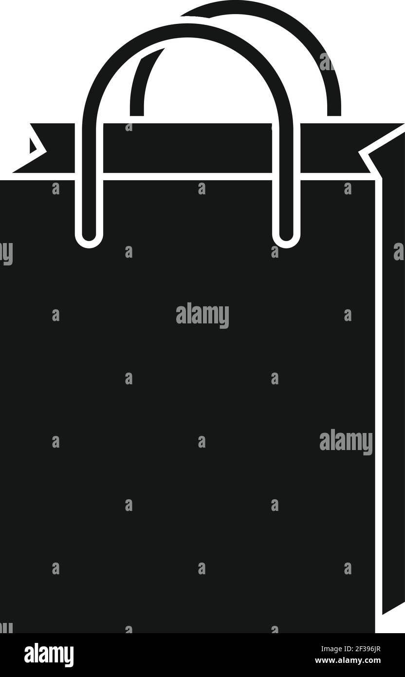 Paper shop bag icon, simple style Stock Vector Image & Art - Alamy