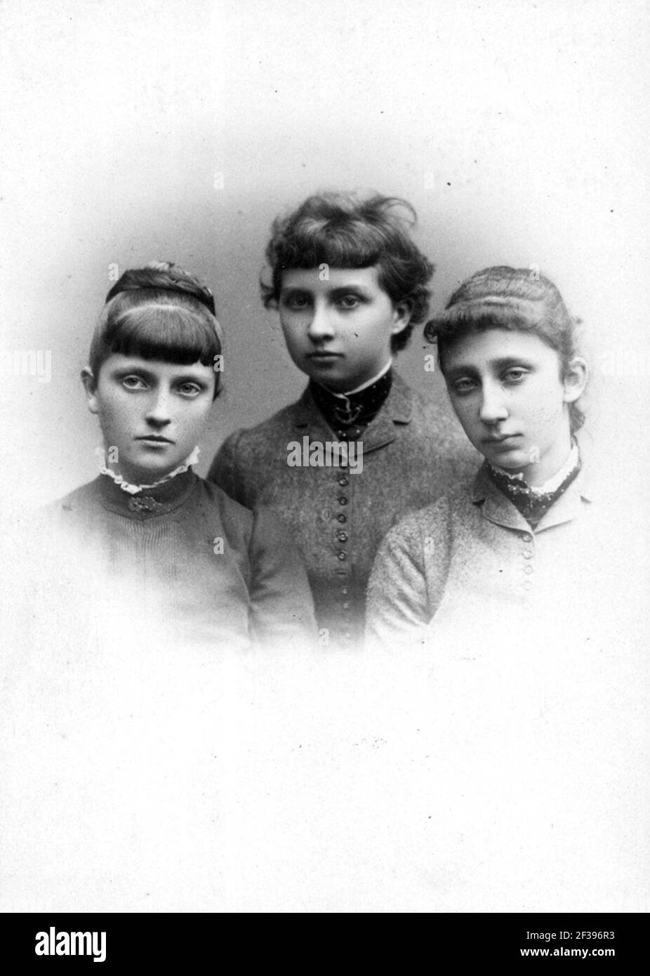 Prinzessinnen Luise, Blanka und Maria Luise. Stock Photo