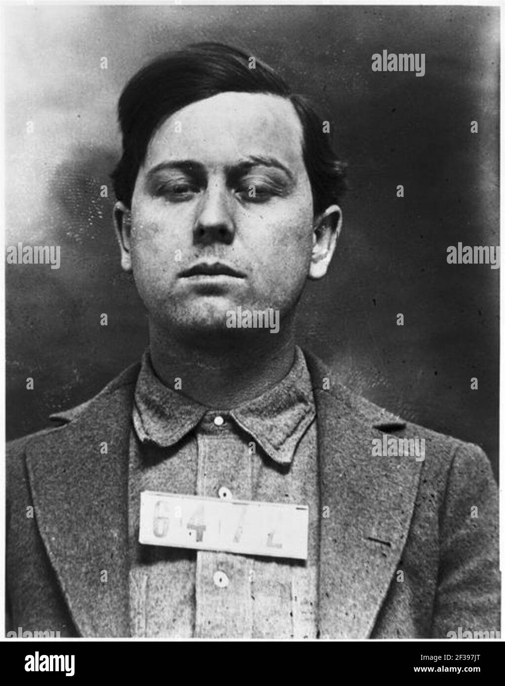 Prison Photo of Emmett Dalton after failed bank robbery at Coffeyville