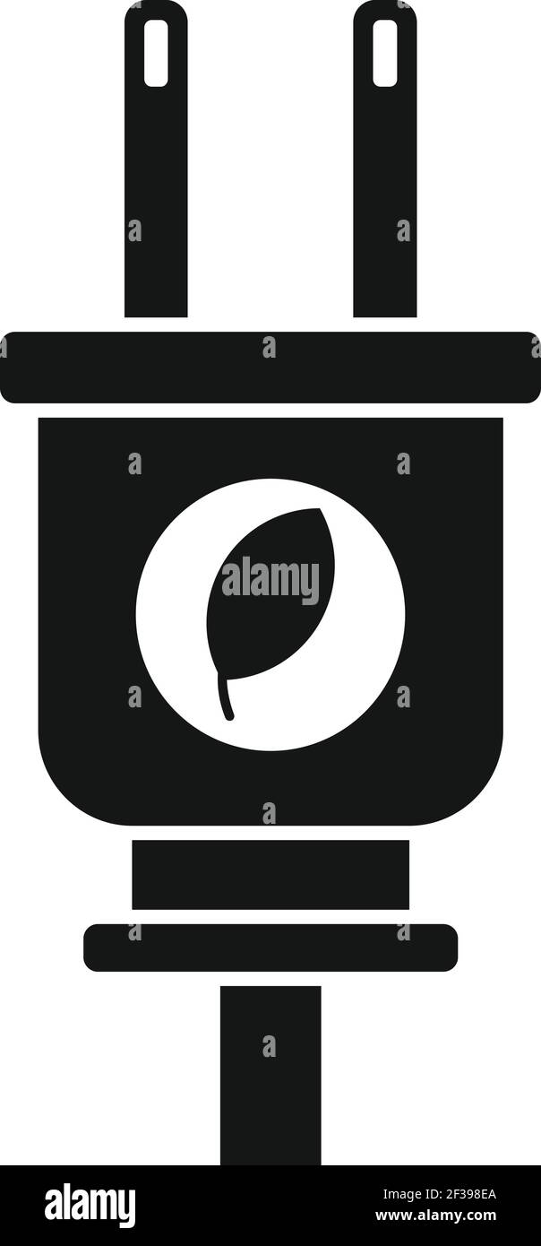 Eco energy plug icon, simple style Stock Vector Image & Art - Alamy