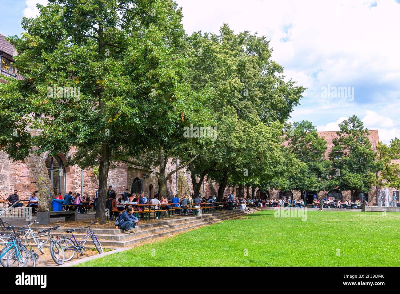 geography / travel, Germany, Baden-Wuerttemberg, Heidelberg, university canteen, sideboard in the armo, Additional-Rights-Clearance-Info-Not-Available Stock Photo