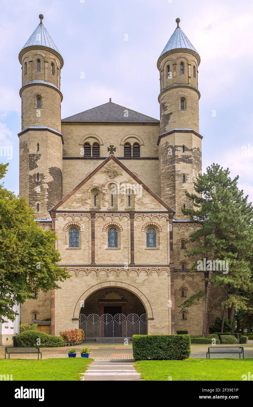 geography / travel, Germany, North Rhine-Westphalia, Cologne, Cologne, St. pantaleon, west facade, Additional-Rights-Clearance-Info-Not-Available Stock Photo