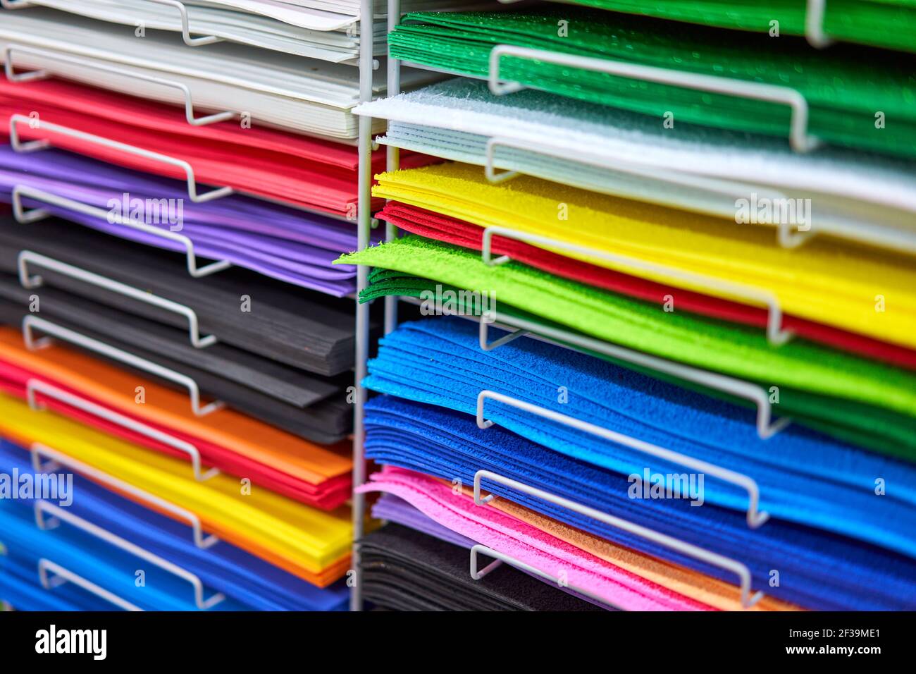 Sheets colored cardboard for designer creative works. Stacks