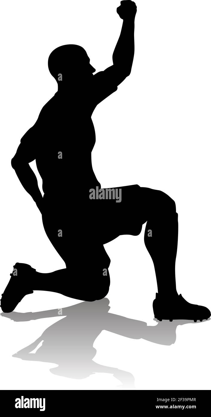 football player silhouette vector free