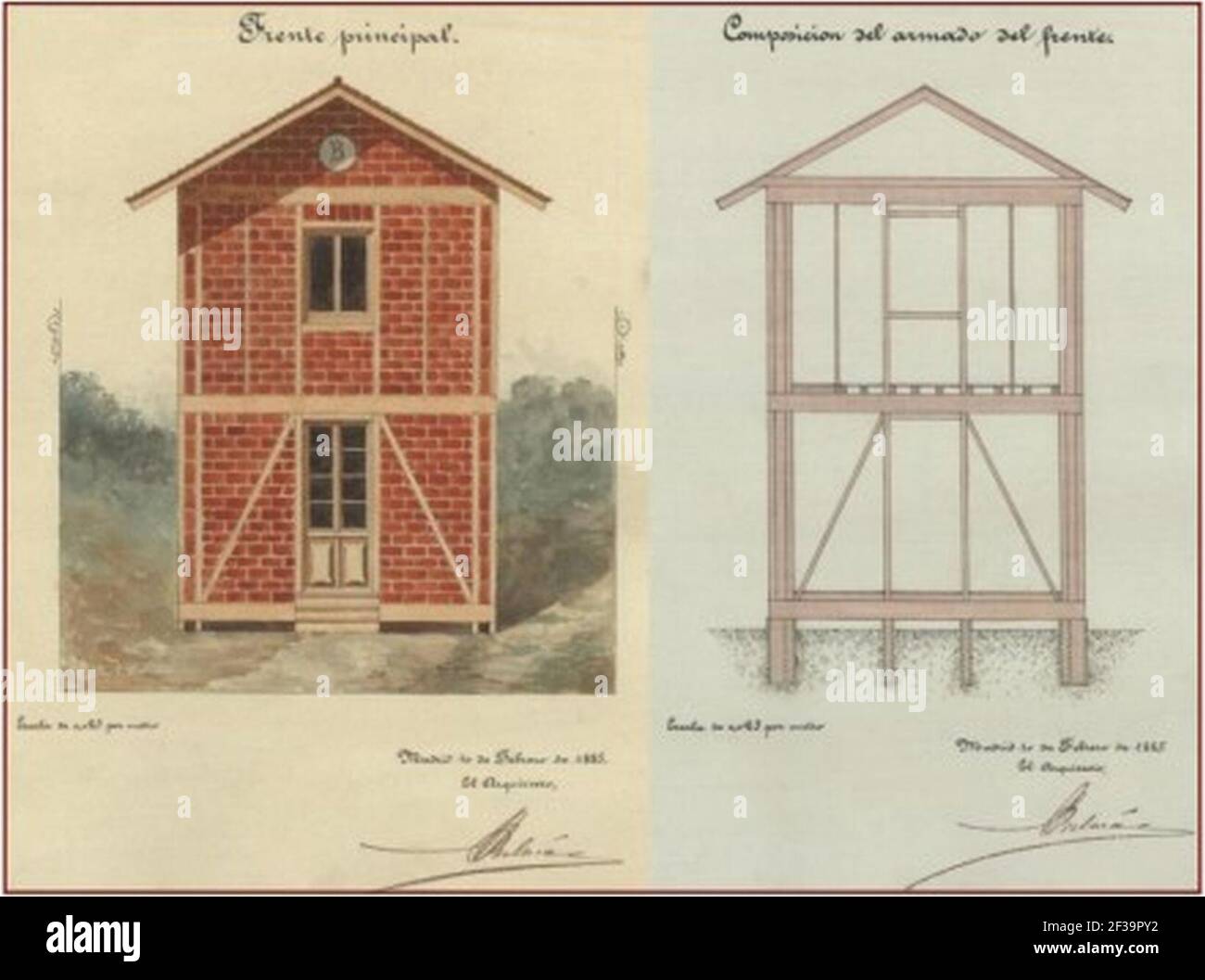 Proyecto de casa para pobres en los pueblos de las provincias 1885 ...