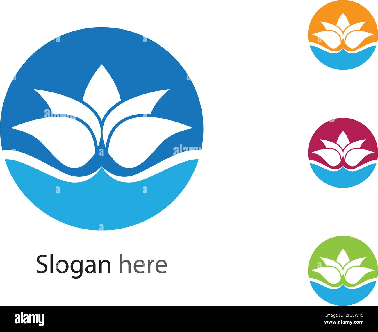 Beauty Vector flowers design logo Template icon Stock Vector Image ...