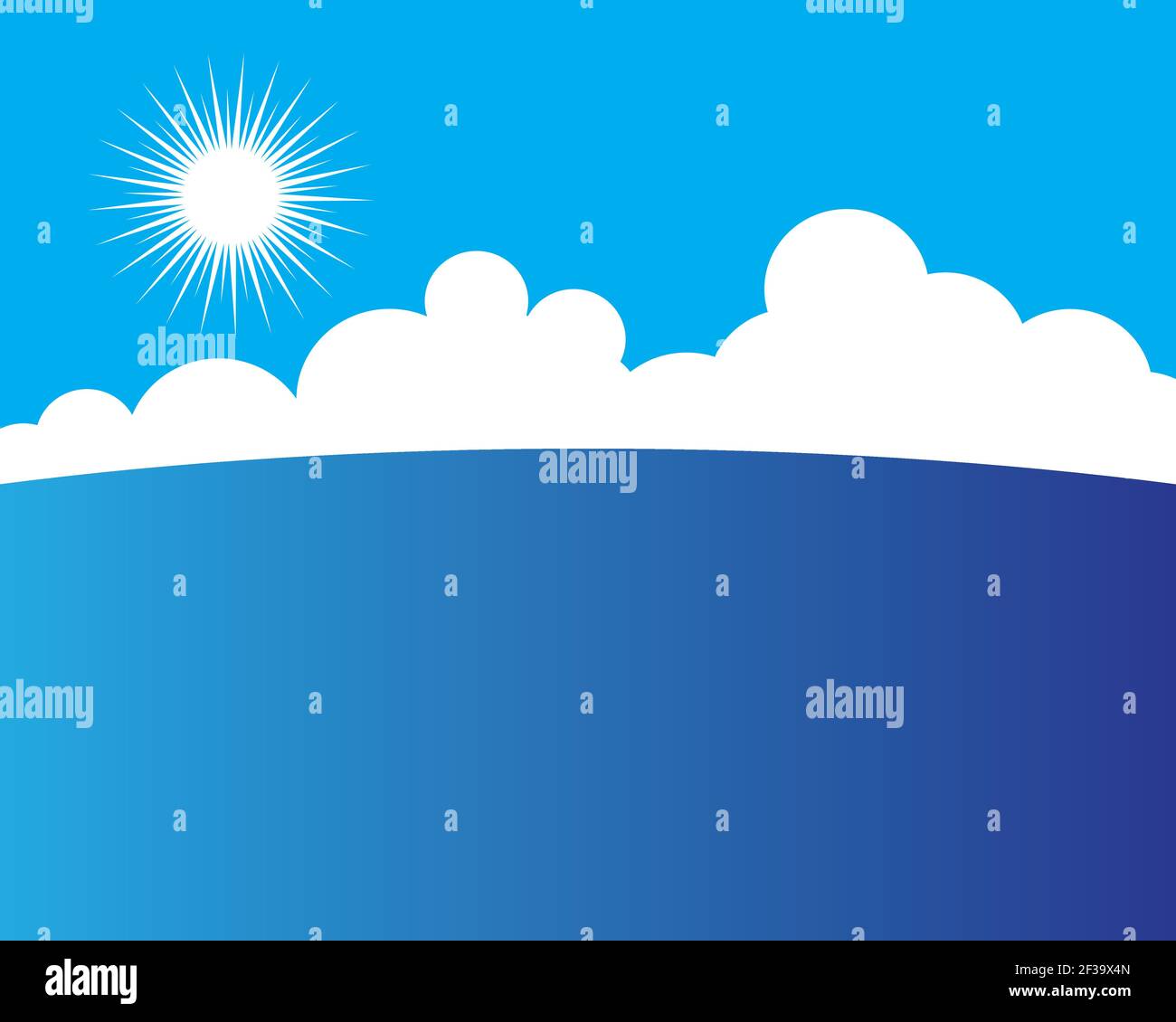 Blue sky with cloud vector icon illustration design Stock Vector Image ...