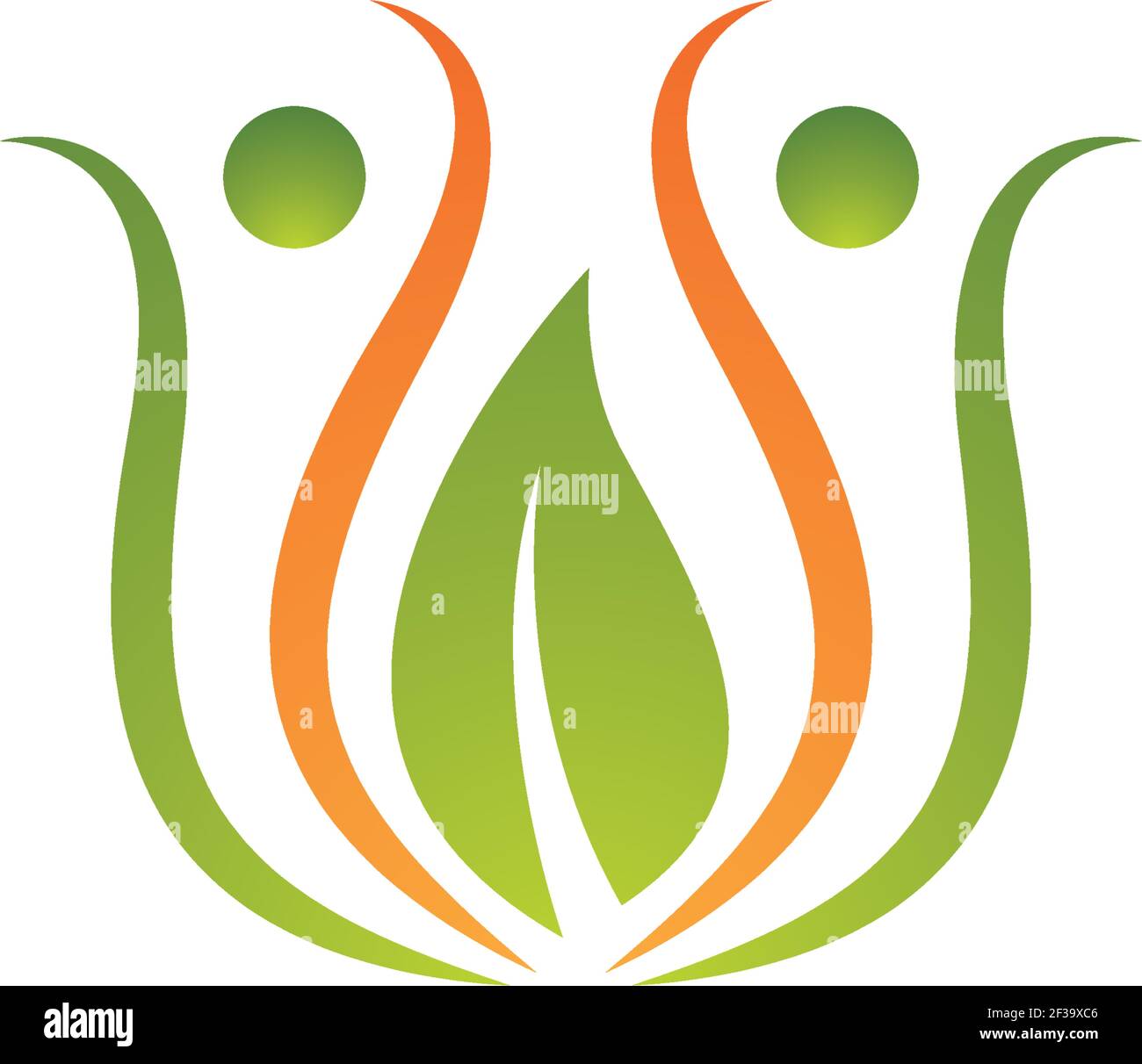Green leaf symbol illustration Stock Vector Image & Art - Alamy