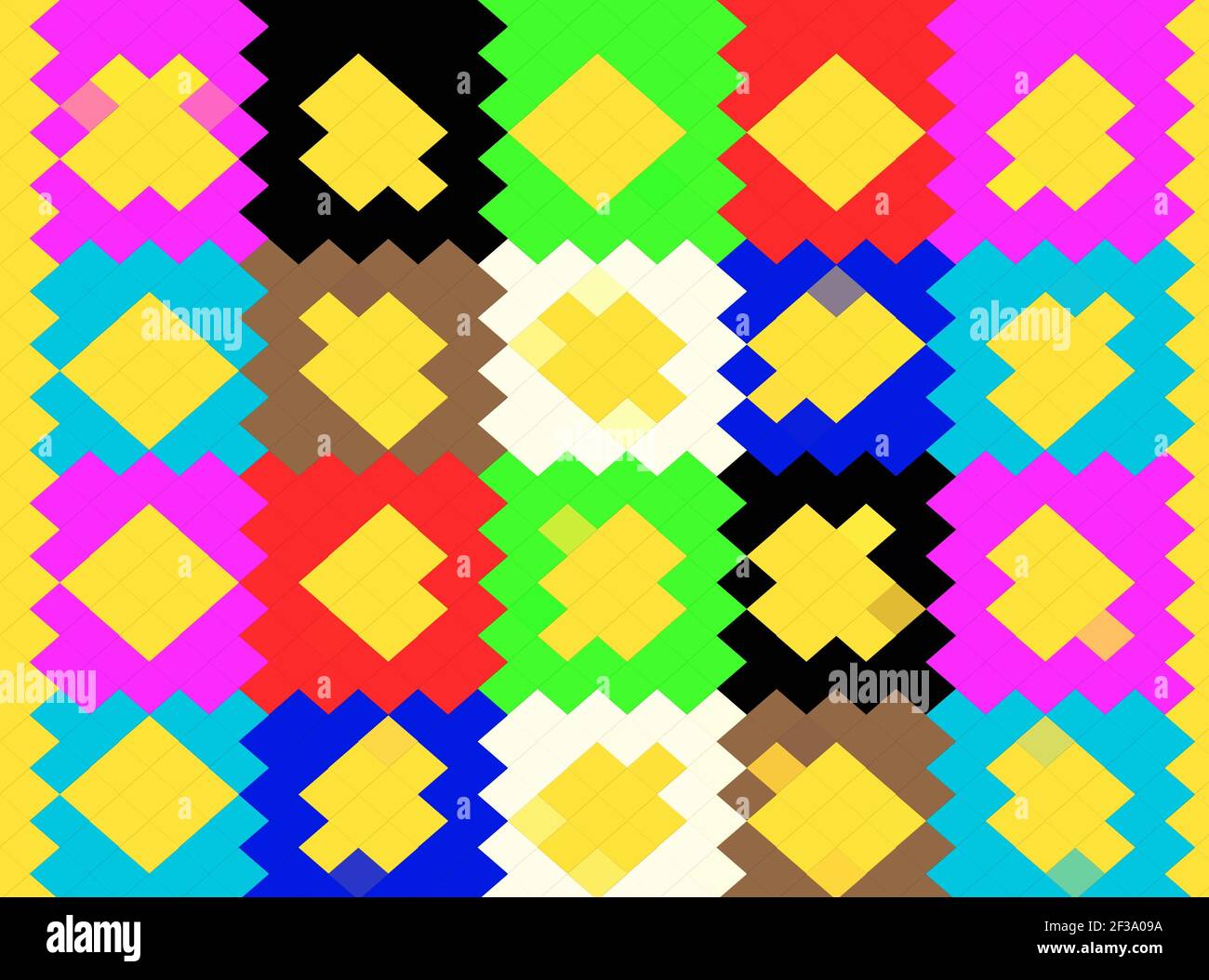 Illustration of All Things Yellow Stock Photo - Alamy