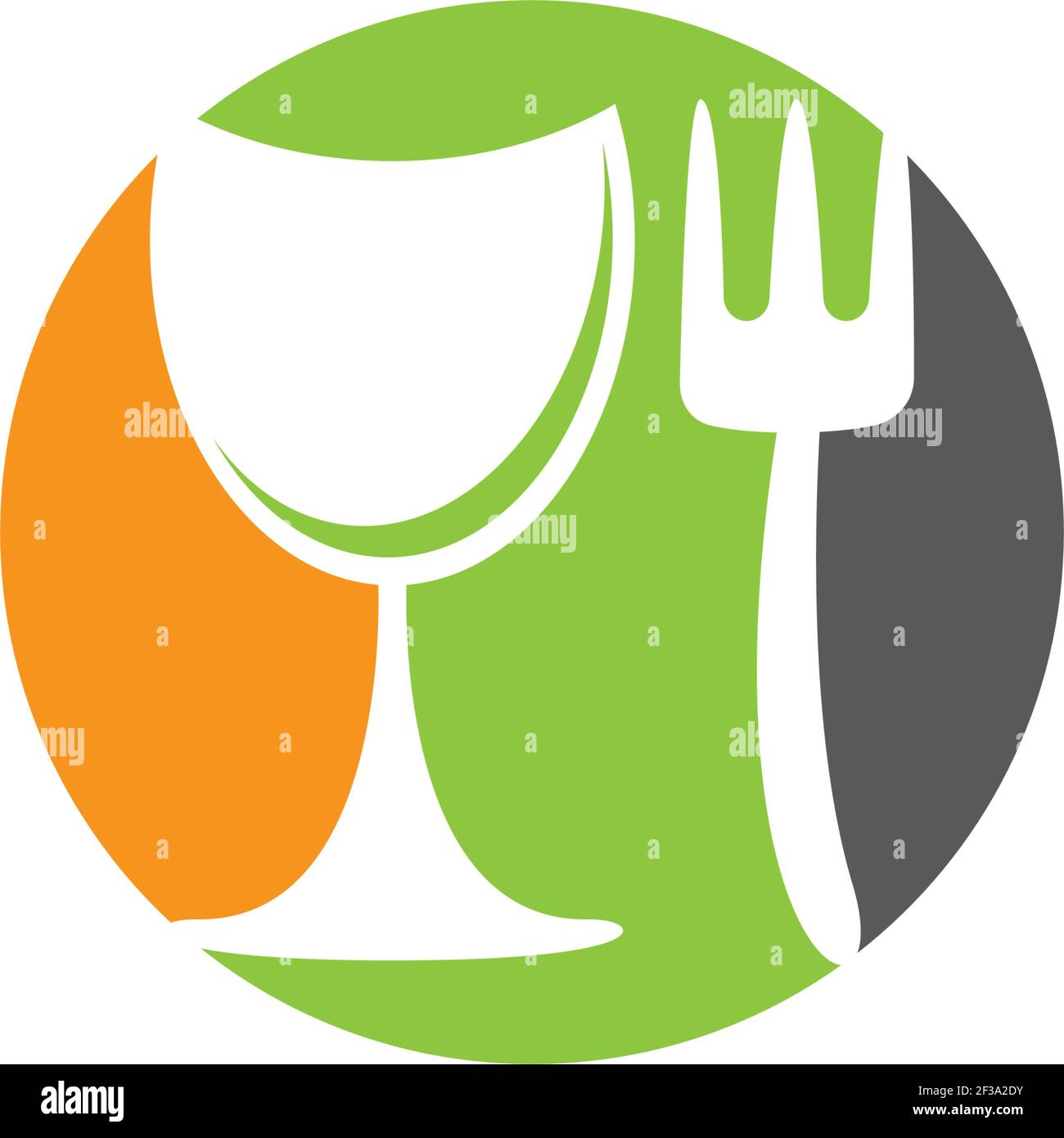 Spoon and fork logo template vector icon Stock Vector Image & Art - Alamy