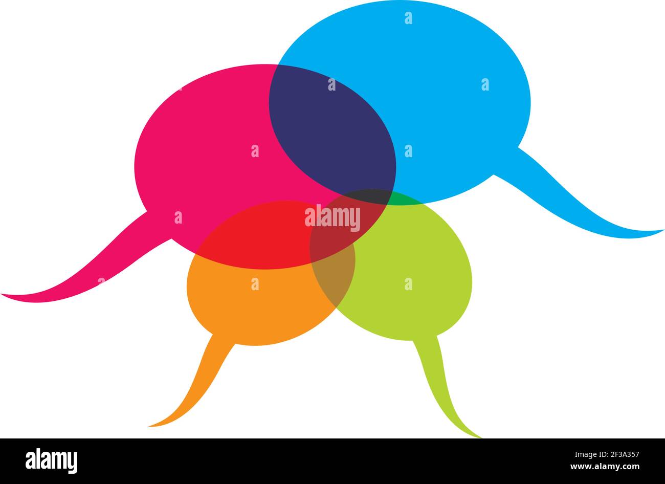 Speech bubble logo template vector icon illustration design Stock ...