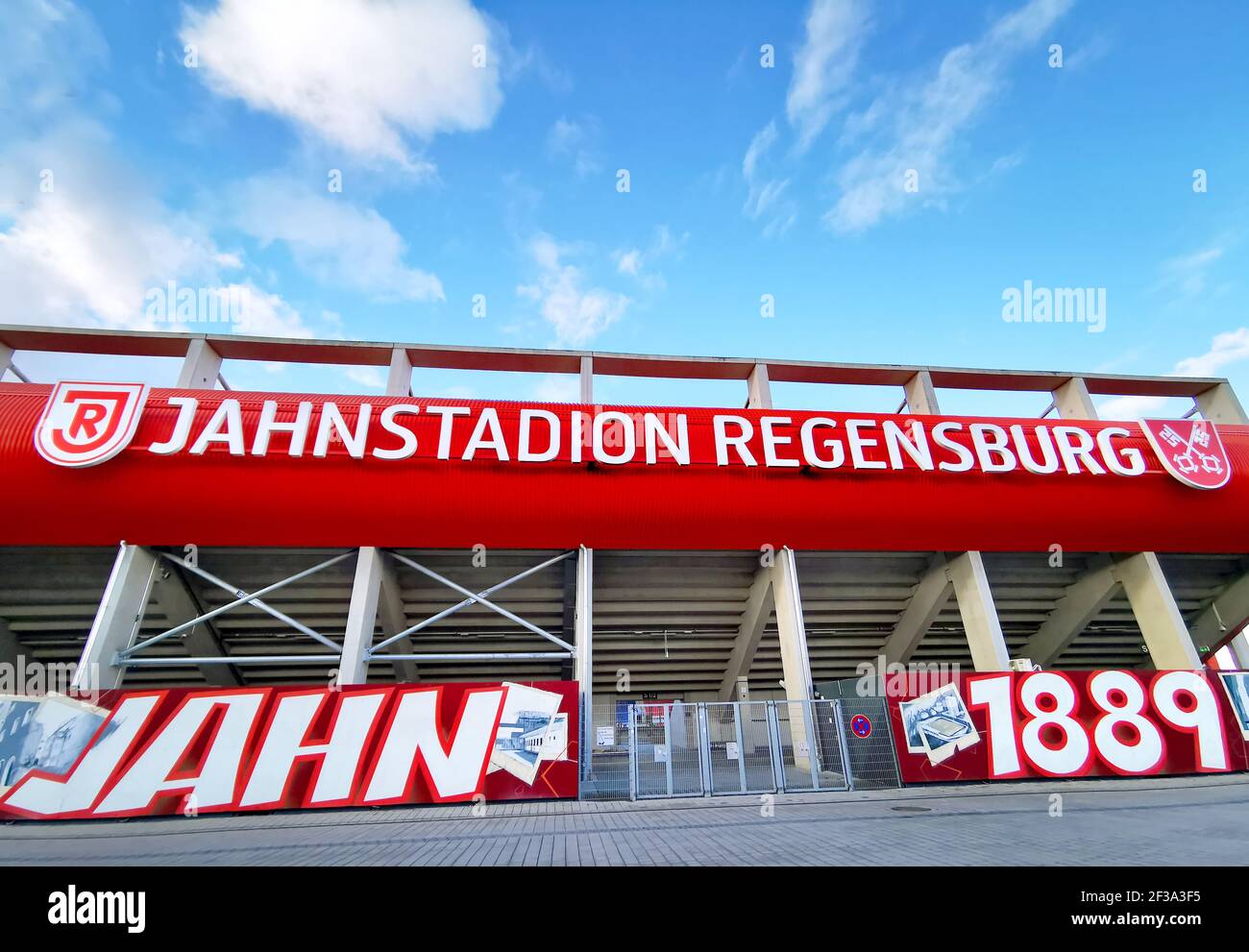 Jahnstadion Regensburg SSV Jahn 1889 rebranded renamed former Continental Arena stadium Stock Photo