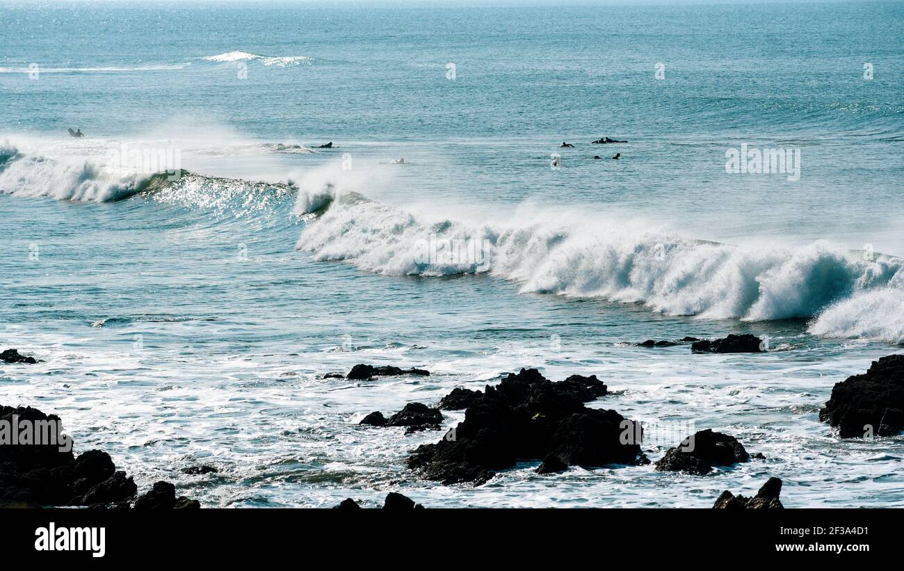 Selective focus on waves sea hi-res stock photography and images - Alamy