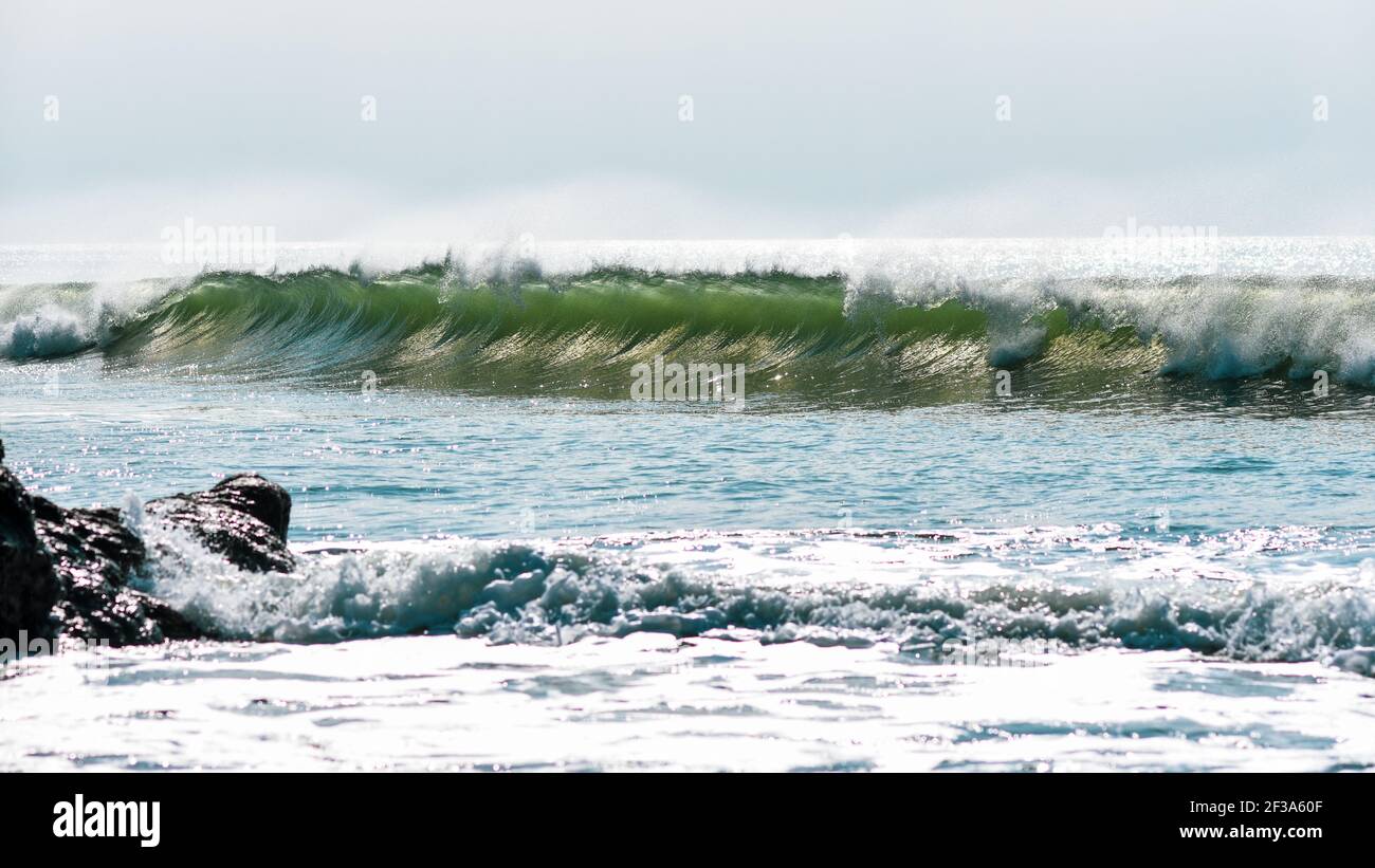 Selective focus on waves sea hi-res stock photography and images - Alamy