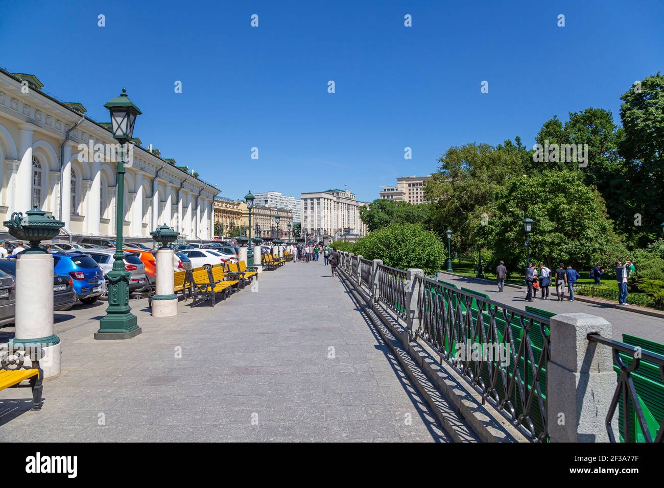 Manege (Central exhibition hall Manege) in Moscow. Russia Stock Photo