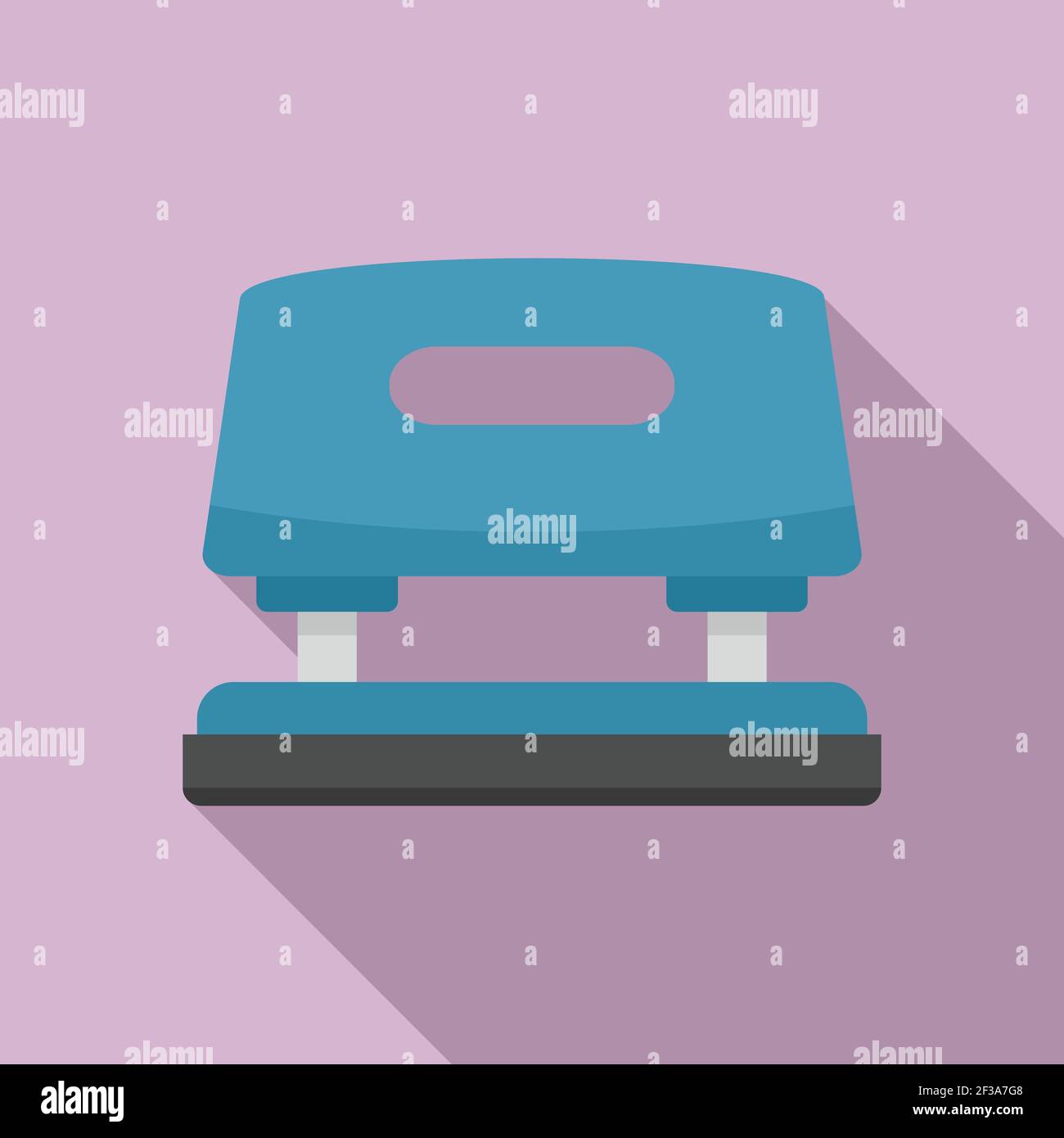 Puncher tool icon, flat style Stock Vector