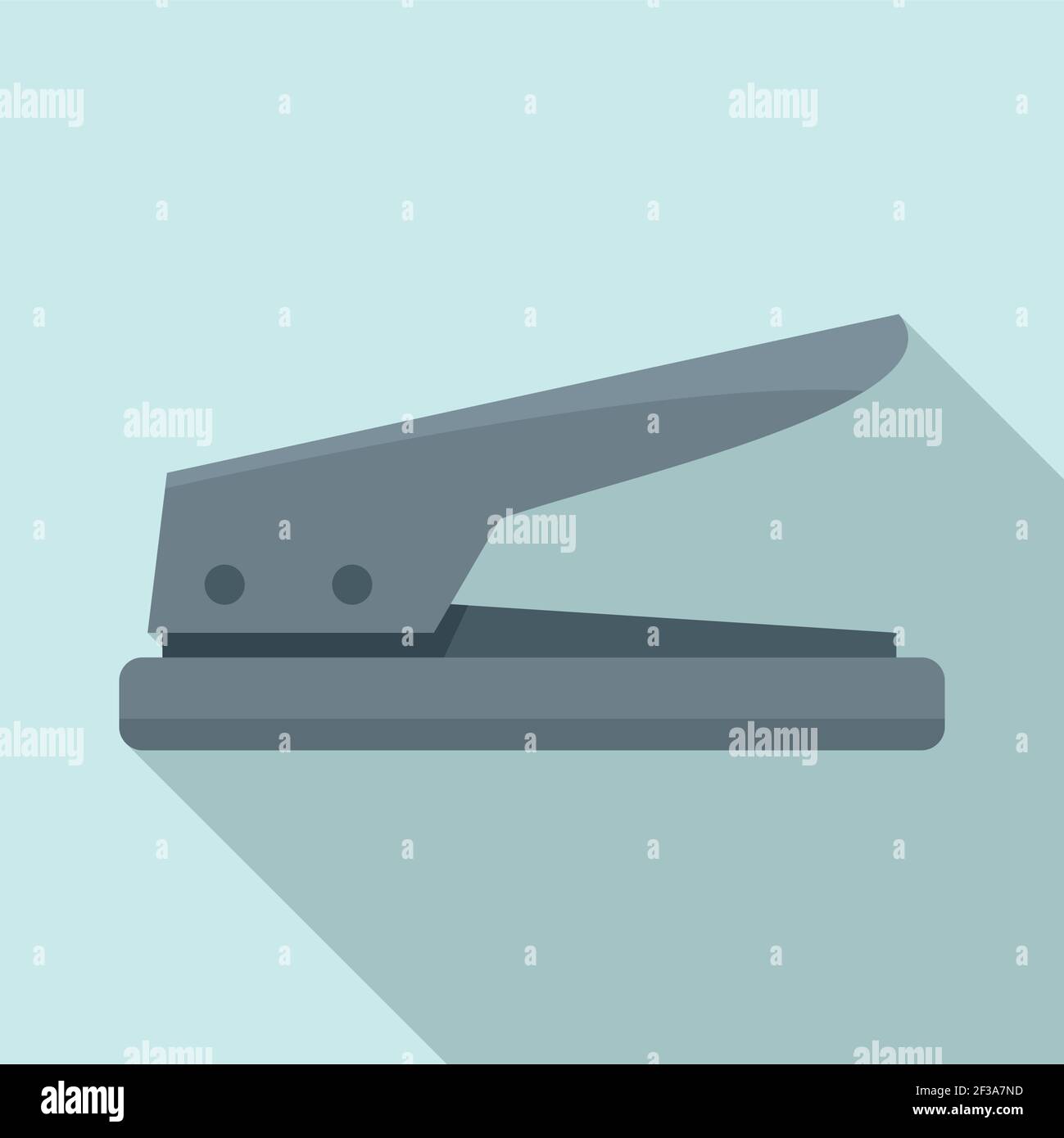 Hole punch icon, flat style Stock Vector