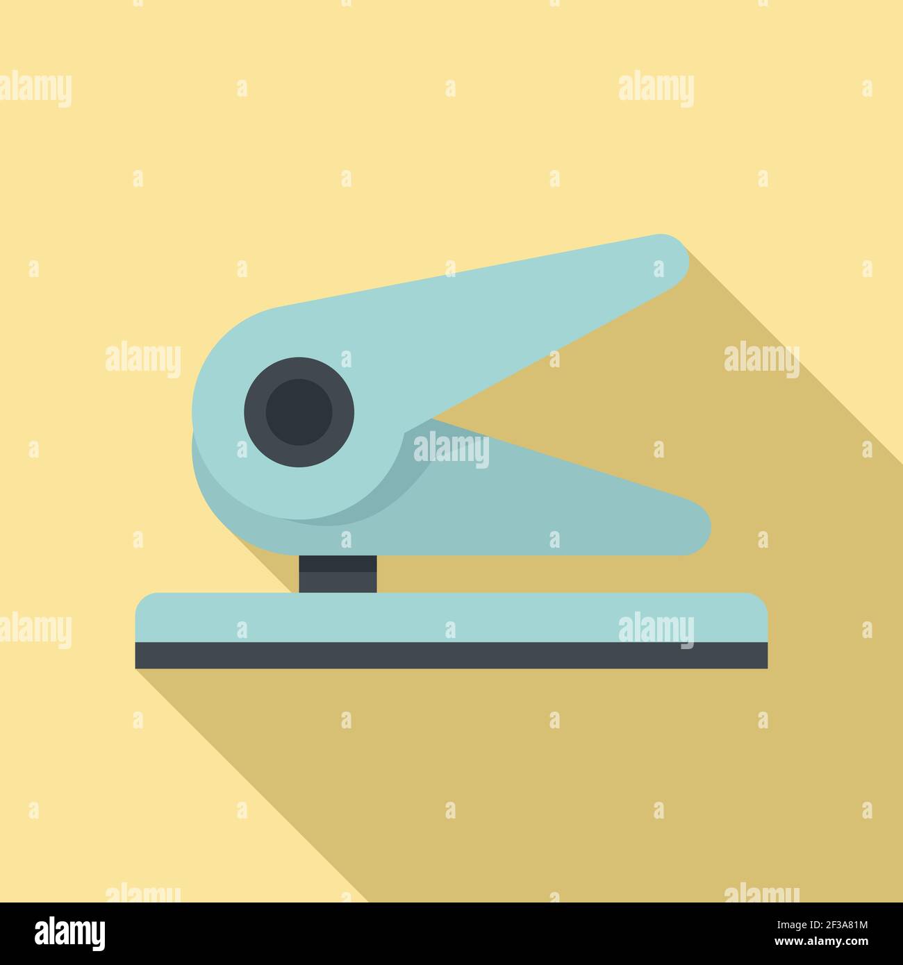 Paper punch icon, flat style Stock Vector Image & Art Alamy