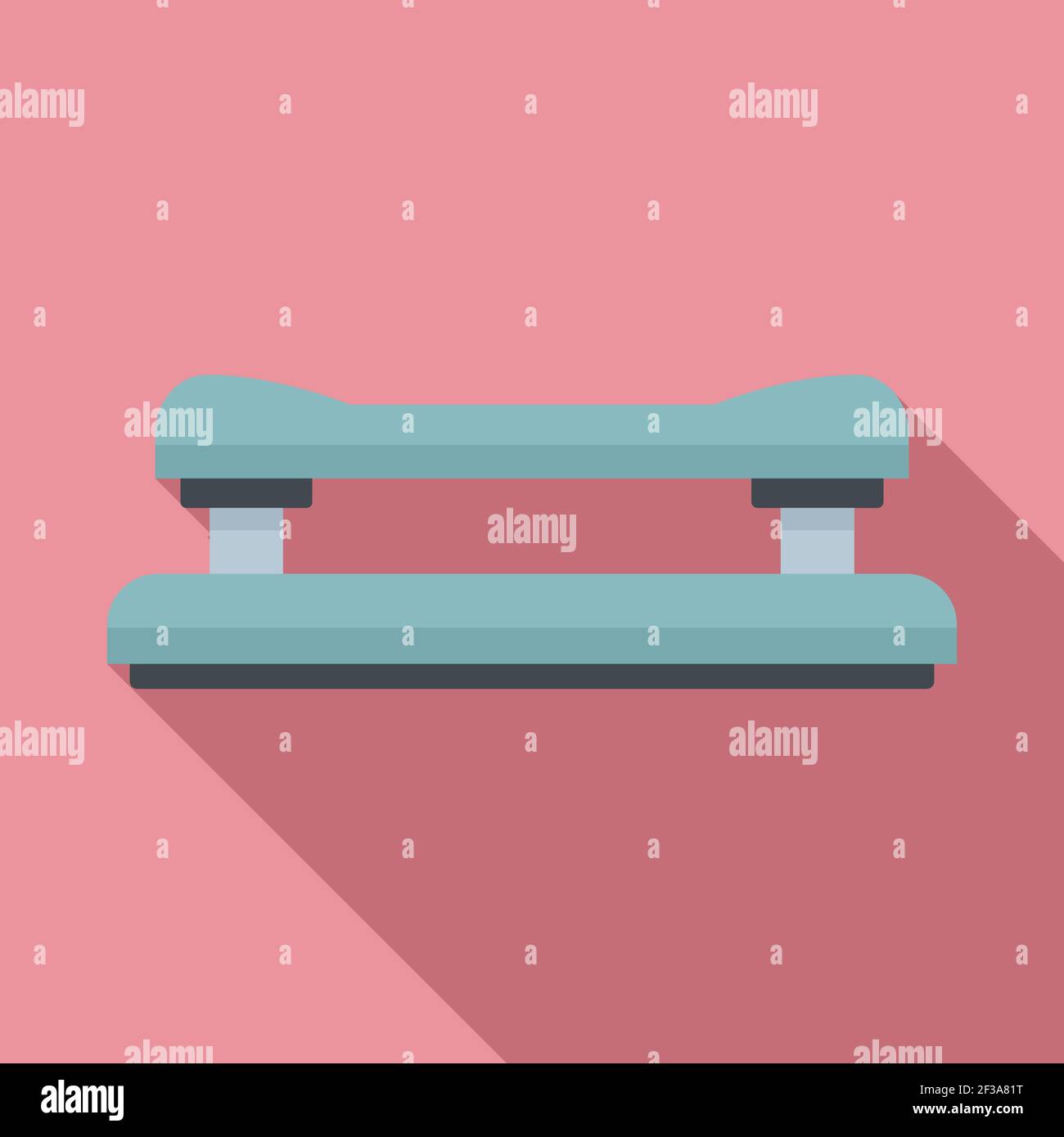 Hole perforator icon, flat style Stock Vector