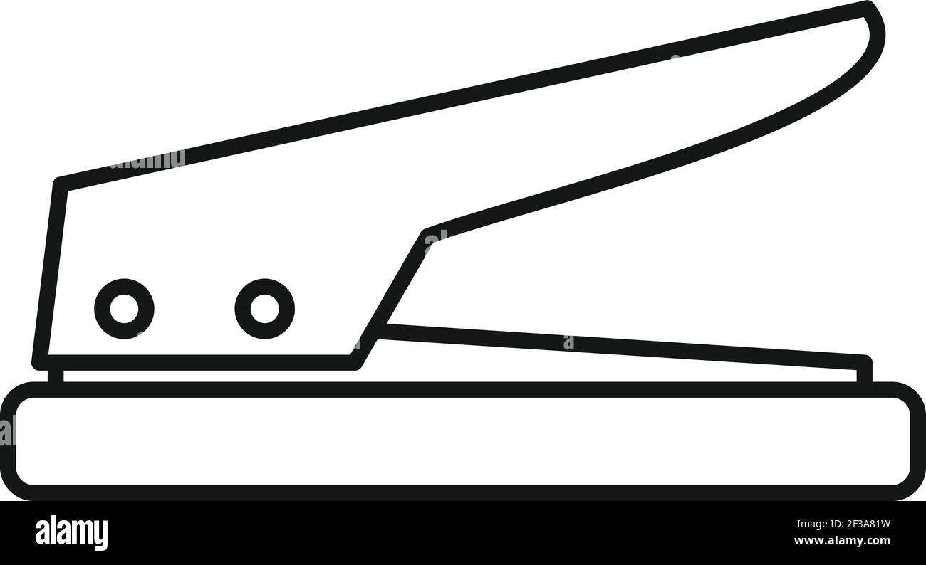 Hole punch icon, outline style Stock Vector Image & Art - Alamy