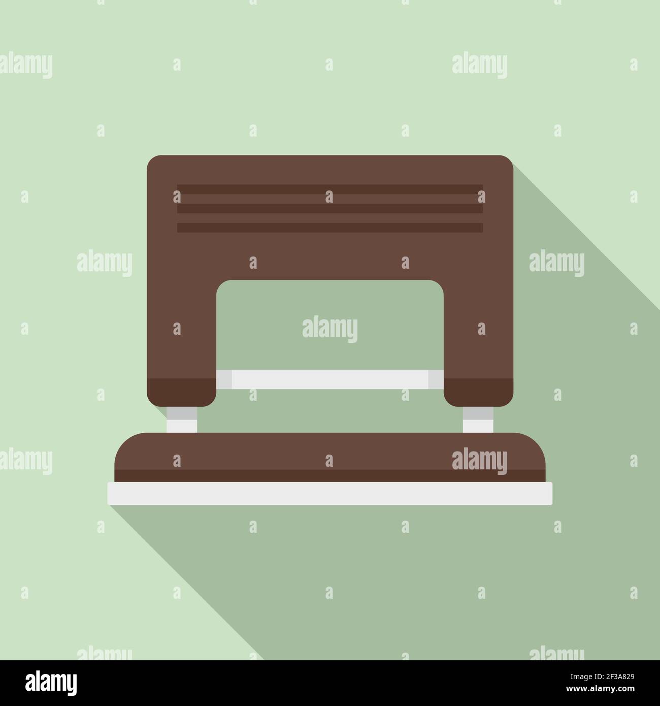 Hole puncher icon, flat style Stock Vector