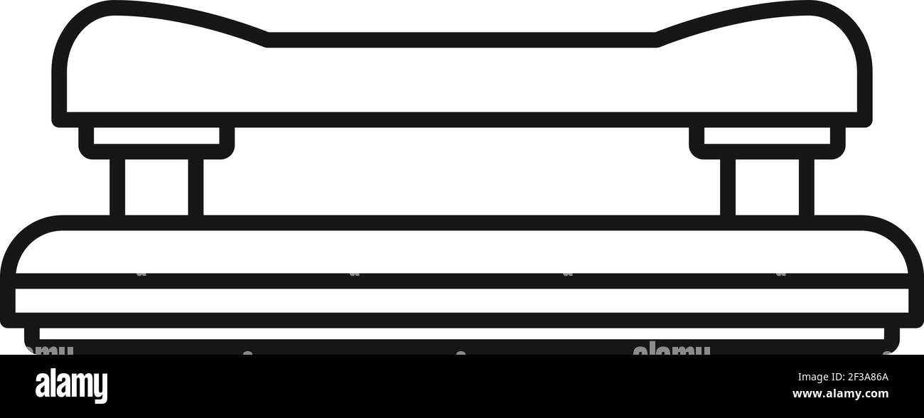 Hole perforator icon, outline style Stock Vector