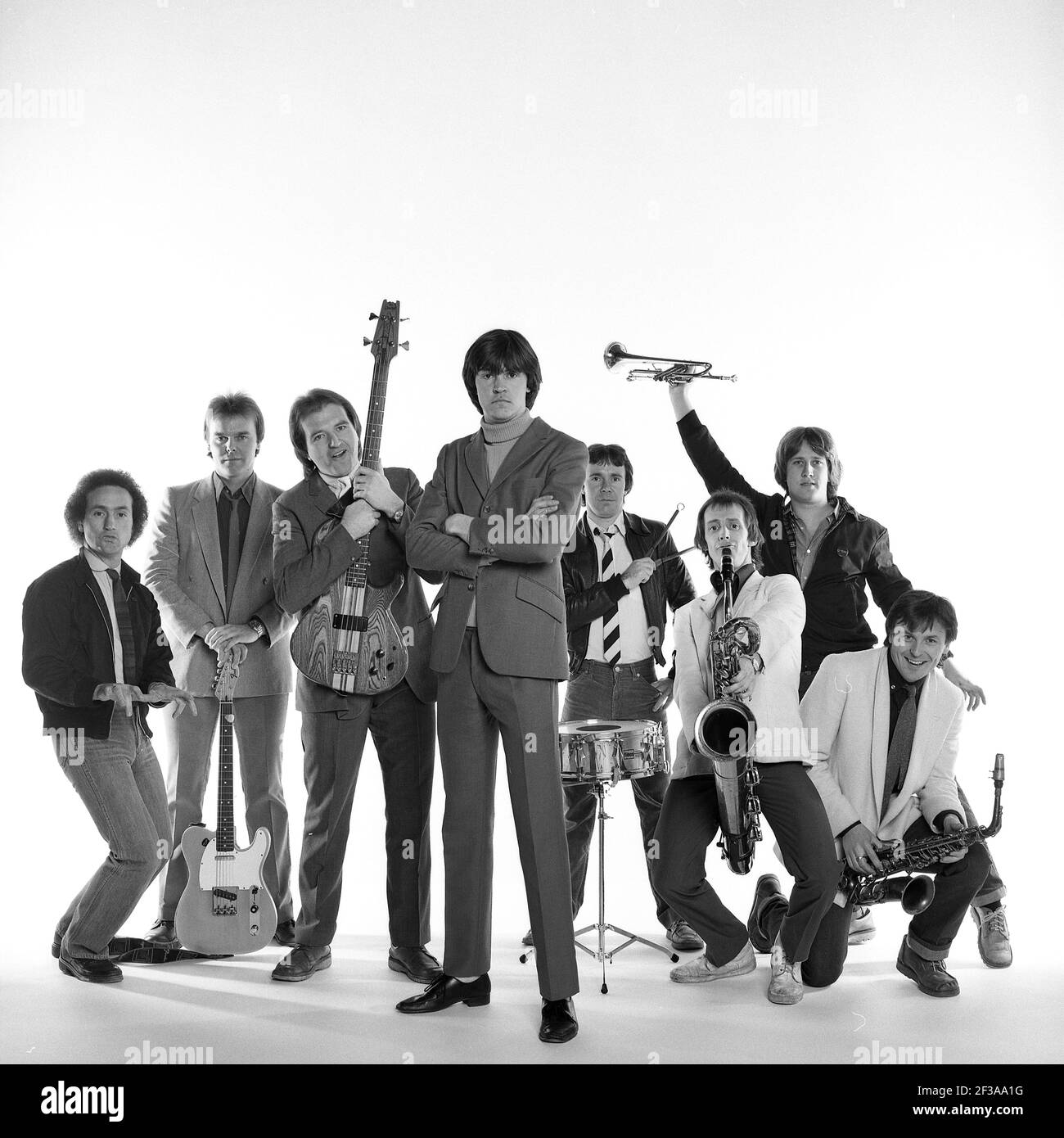 Paul Young and Streetband British Soul band. 1980 Stock Photo Alamy