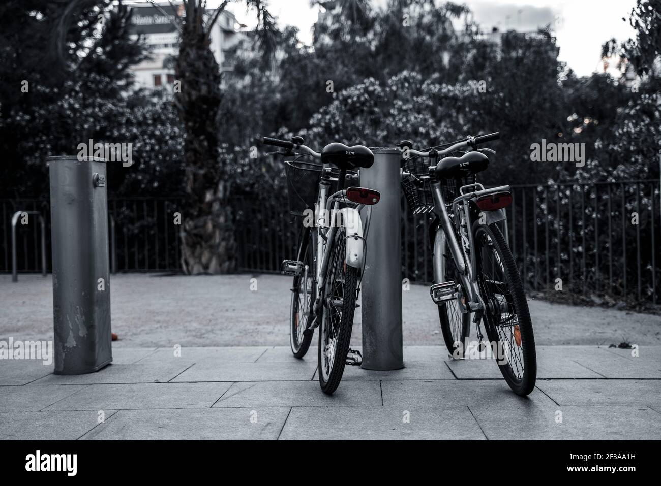 Bicycle parking Stock Photo