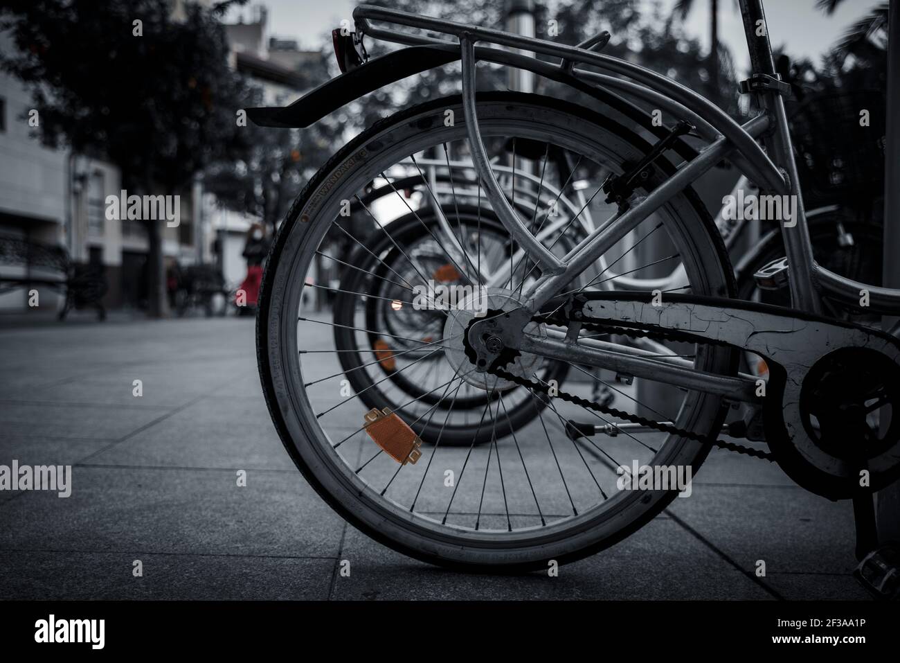 Bicycle parking Stock Photo