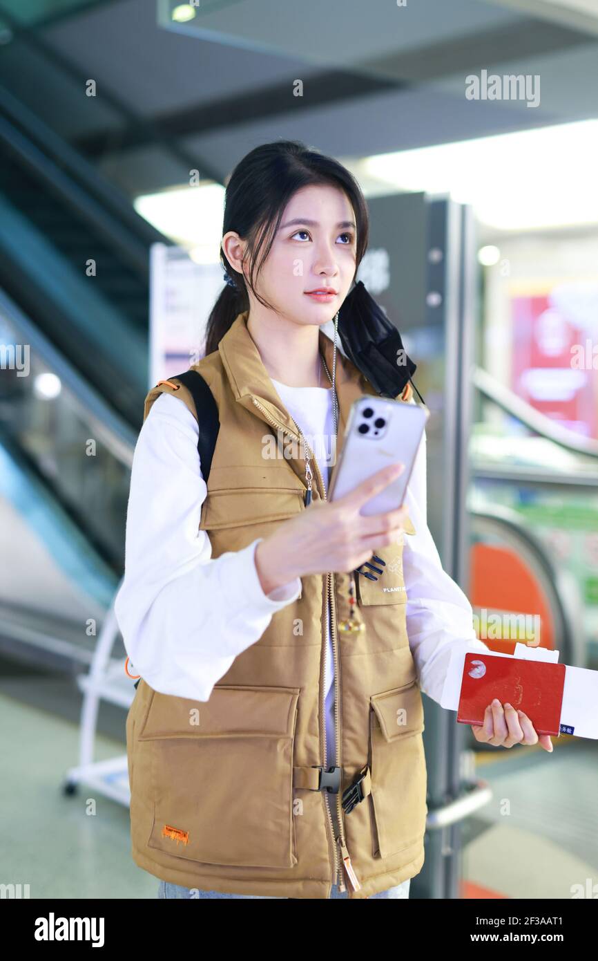 Malaysian influencer and singer Joey Chua shows up at an airport in