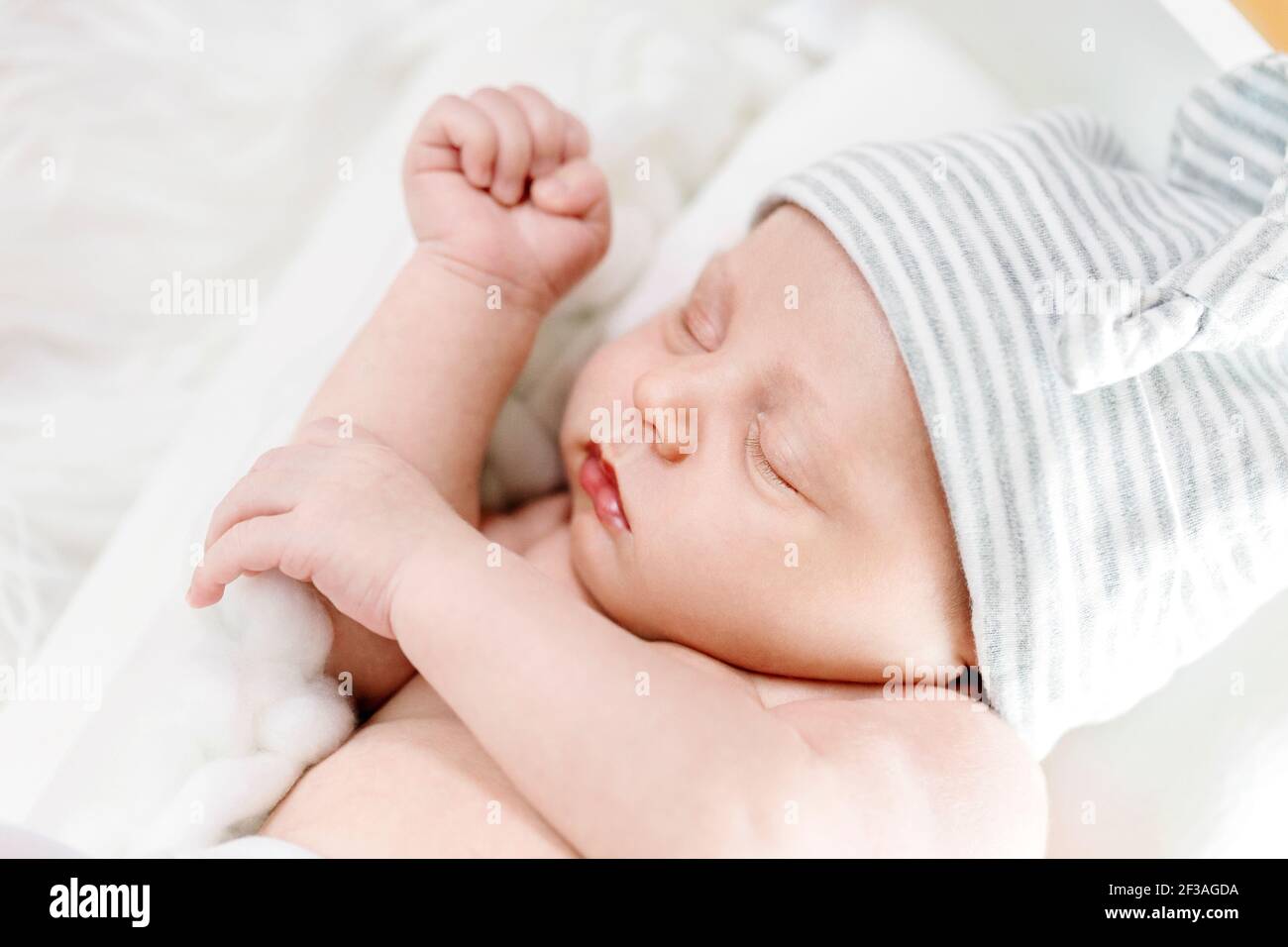 Portrait of a newborn baby boy Stock Photo - Alamy