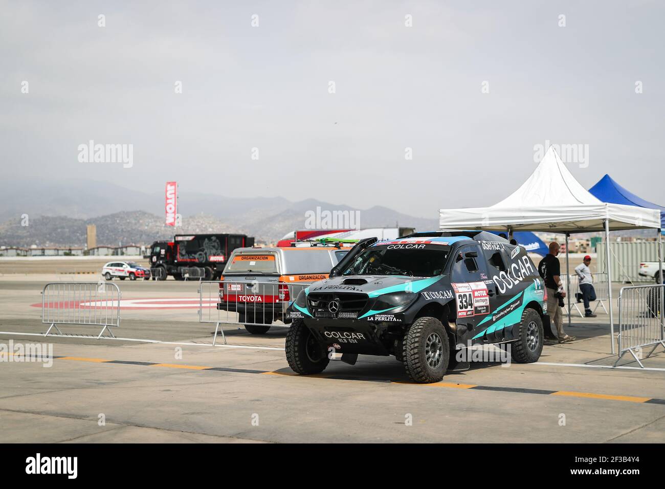 334 MALDONAO Martin (arg), GLAVIC Tomislav (cro), Mercedes, CRT Racing Team, Group T1, Class 1, Auto, during the Dakar 2019, Scrutineering, verifications, Peru, Lima, on january 4 to 5 - Photo Antonin Vincent / DPPI Stock Photo