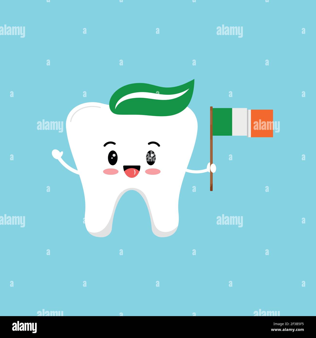 Flag ireland cartoon icon hi-res stock photography and images - Alamy