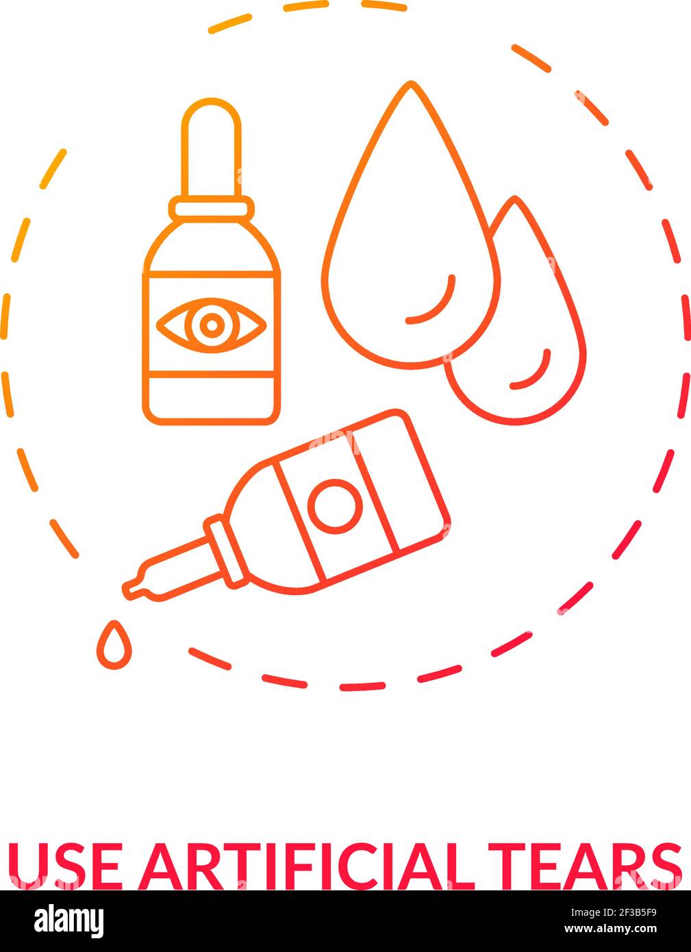 Use artificial tears concept icon Stock Vector Image & Art - Alamy