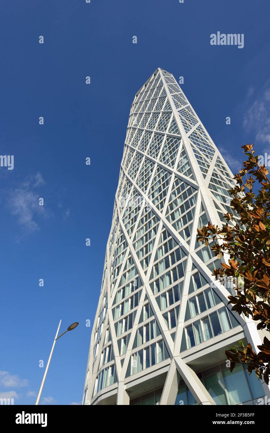 Newfoundland, Diamond Tower, Park Place, Westferry Road, Bank Street, residential skyscraper, Docklands, Canary Wharf, East London, United Kingdom Stock Photo