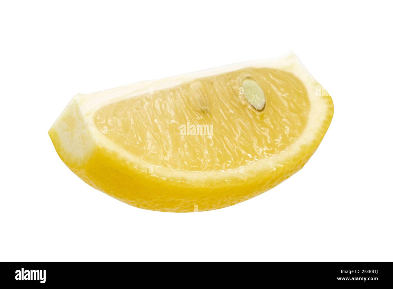 Lemon slice quarter Cut Out Stock Images & Pictures - Alamy