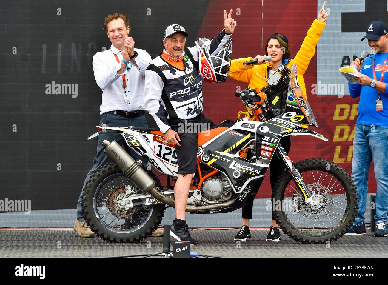 129 Berrocal Antonio Lincoln Bra Ktm Team Pro Tork Moto Bike Action During The Departure Ceremony Of The 2020 Dakar In Jeddah Saudi Arabia On January 4 2020 Photo Dppi Stock Photo Alamy