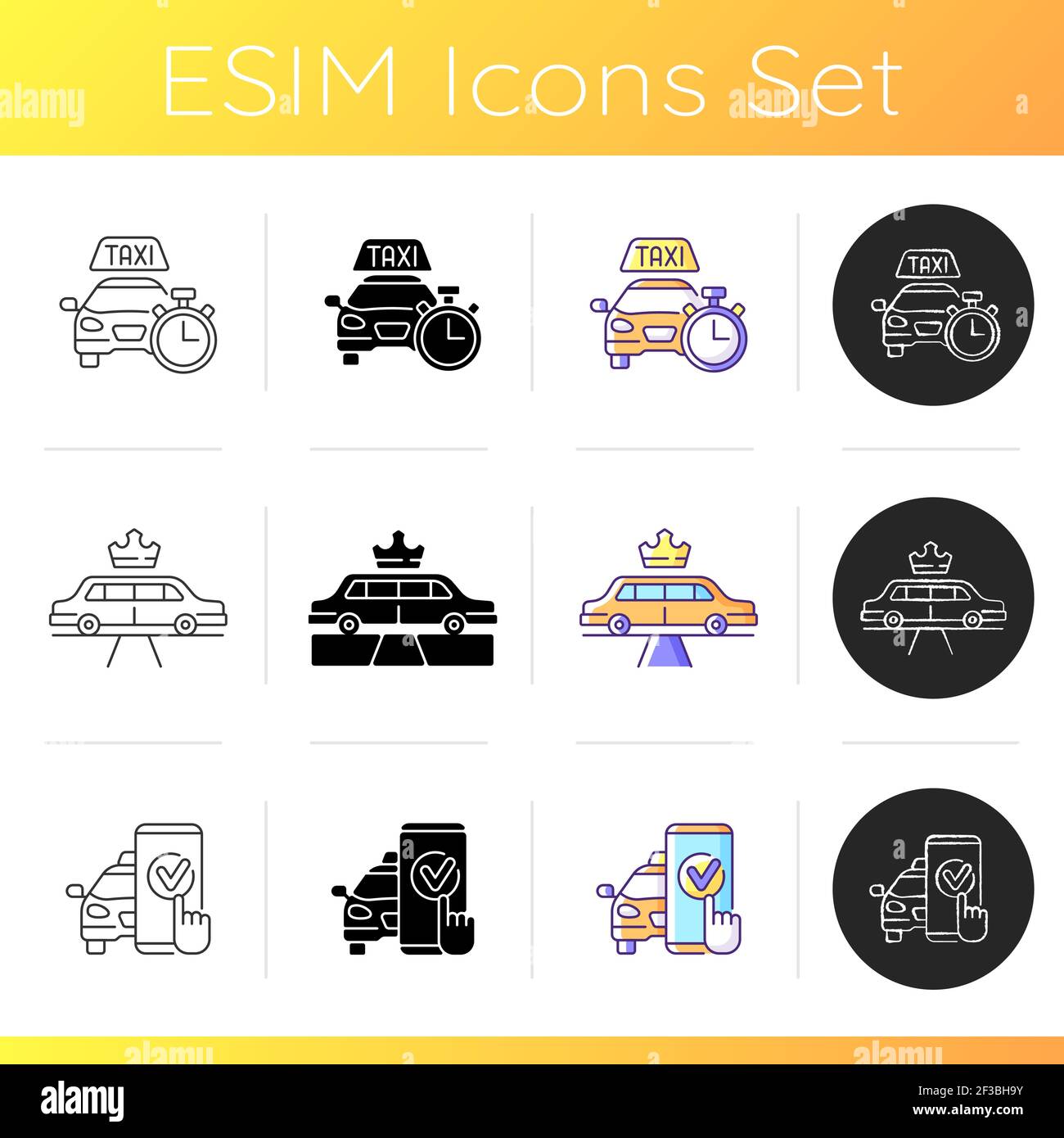 Taxi pickup urban city Stock Vector Images - Alamy