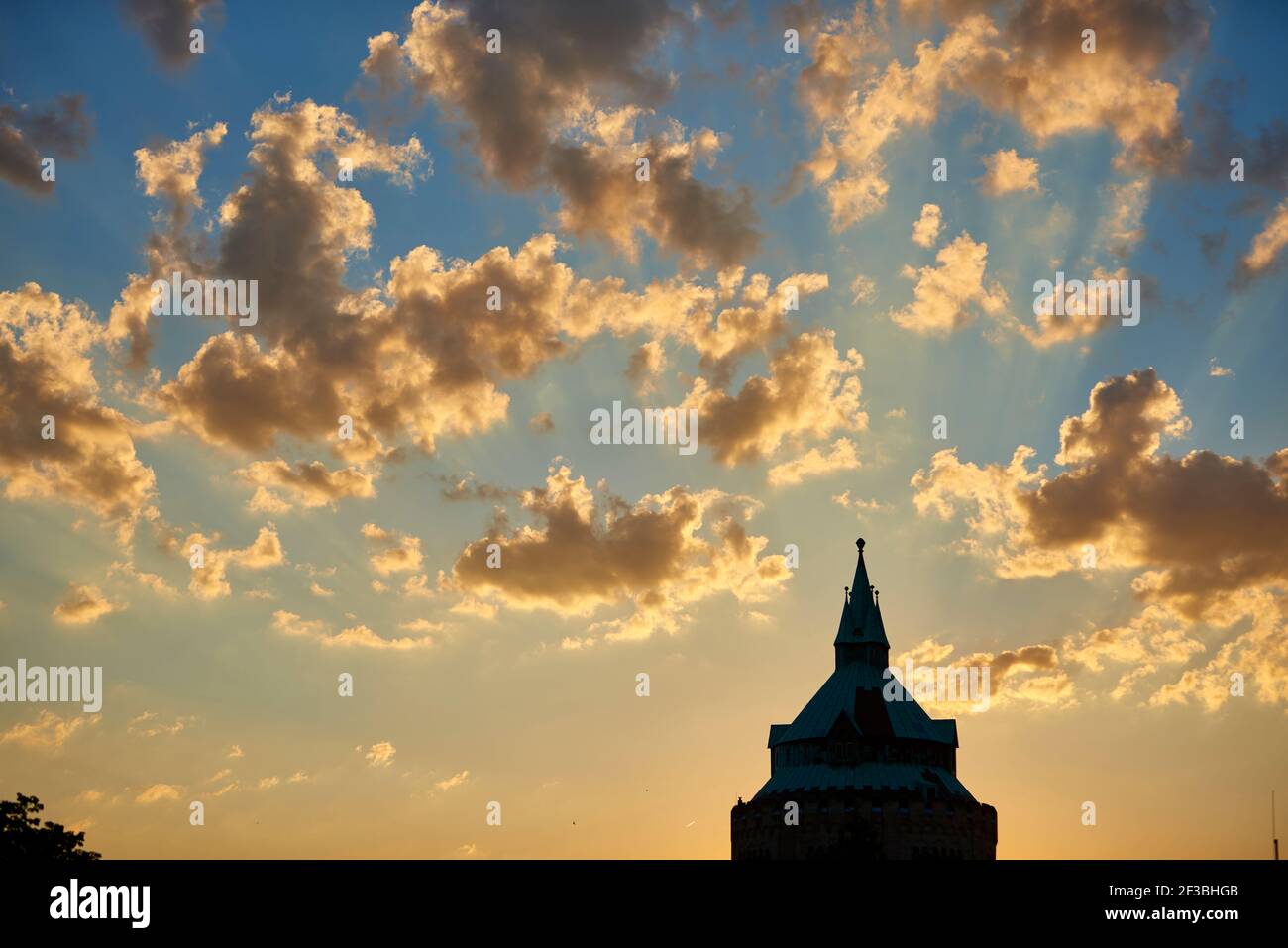 Wasserturm in MŸnster Stock Photo