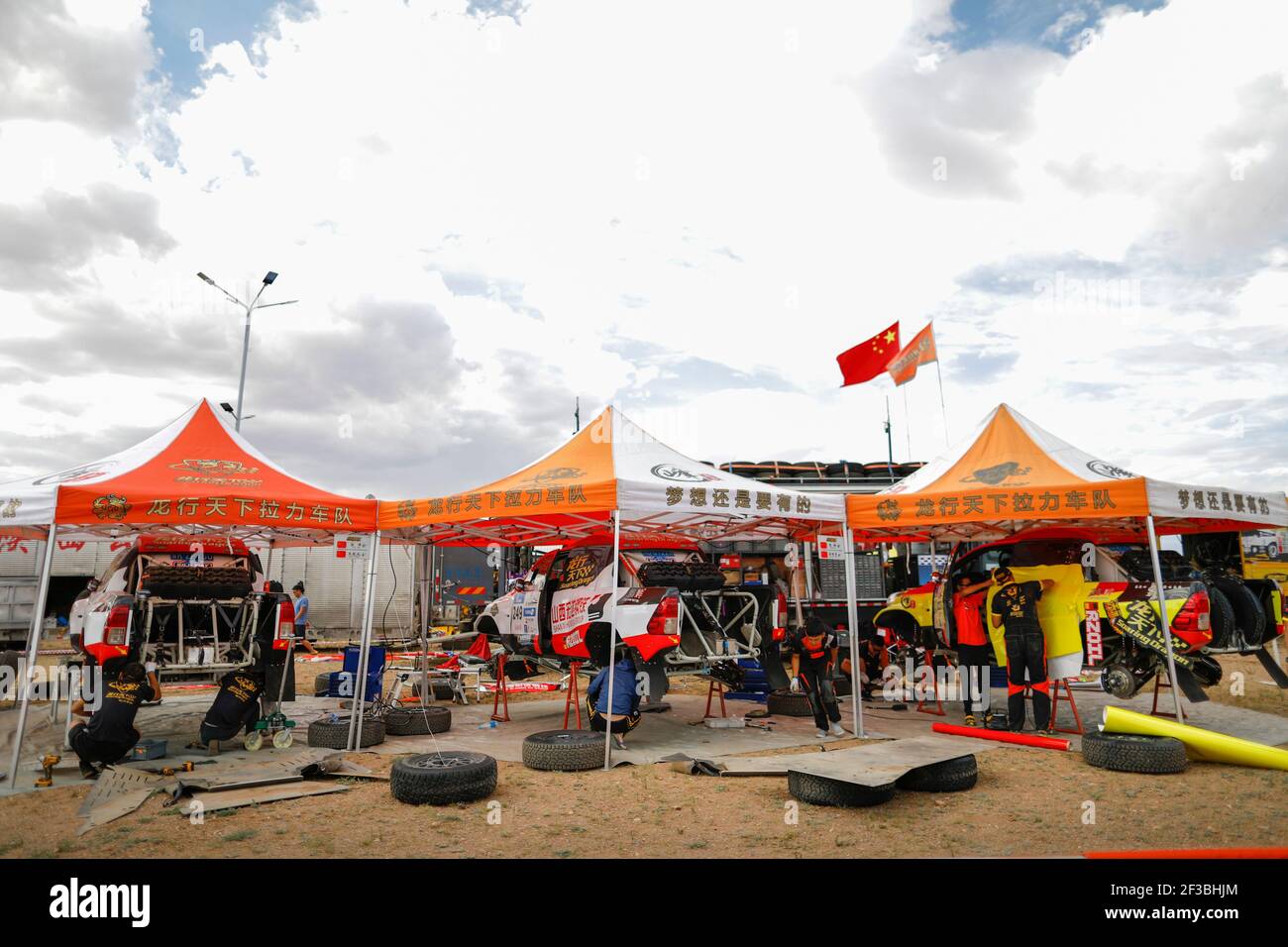 249 ZHANG Peng (CHN), TONG Zhenrong (CHN), TEAM SOARING DRAGON, LXTX, OPEN, during the Silk Way 2019 Off Road rally, stage 5, july 11, ULAANBAATAR - MANDALGOVI, Mongolia - Photo Frederic Le Floc'h / DPPI Stock Photo