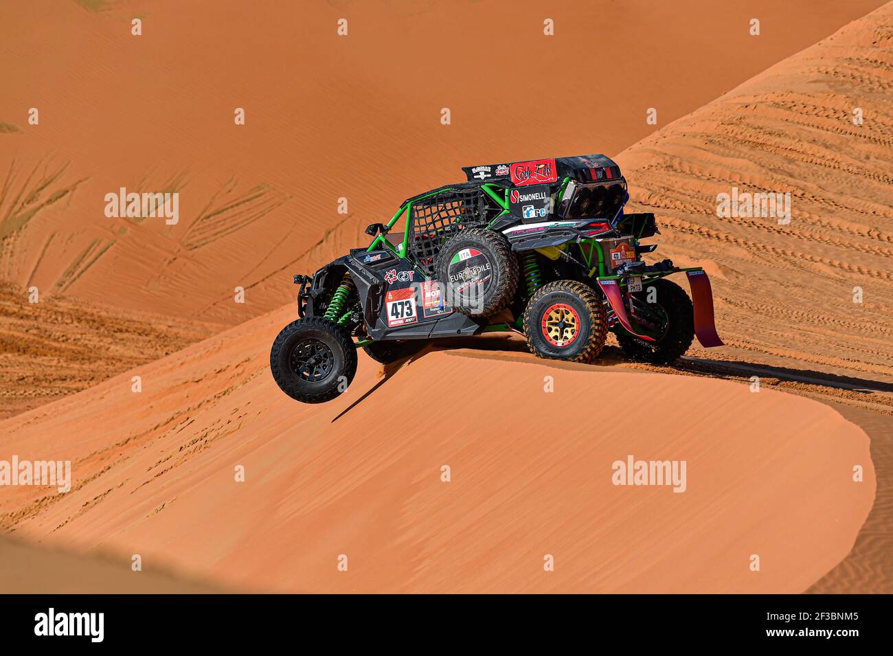 473 Borsoi Elvis (ita), Pelloni Stefano (ita), Can-Am, RT73, SSV, action during Stage 11 of the Dakar 2020 between Shubaytah and Haradh, 744 km - SS 379 km, in Saudi Arabia, on January 16, 2020 - Photo DPPI Stock Photo