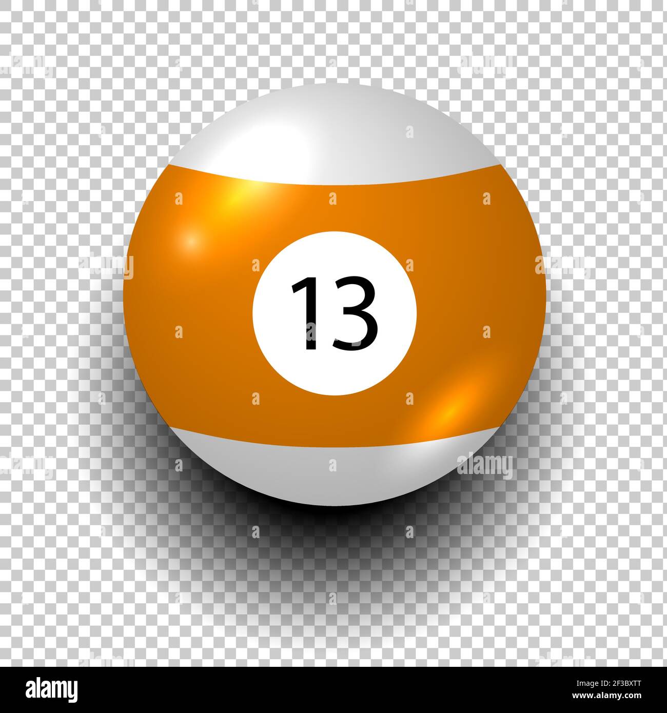 Number 13 pool ball Stock Vector Images Alamy