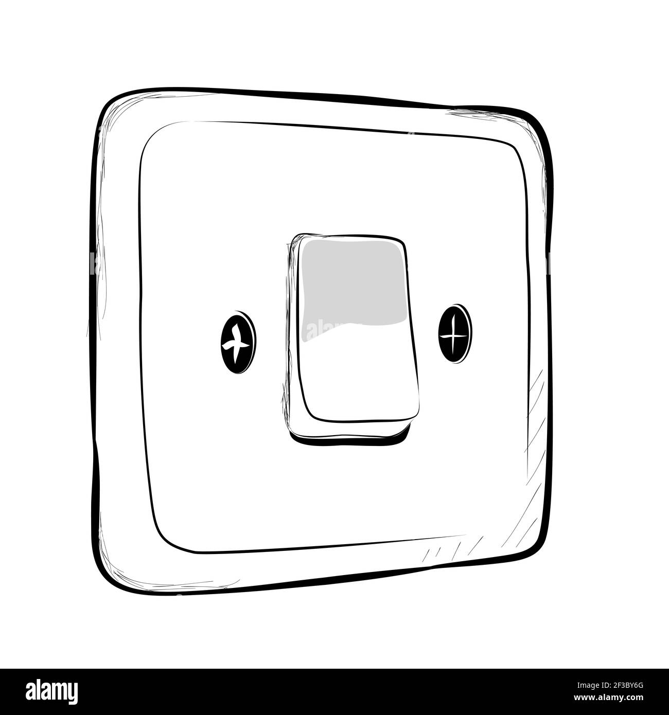 Off and off light switch illustration hi-res stock photography and images -  Page 9 - Alamy