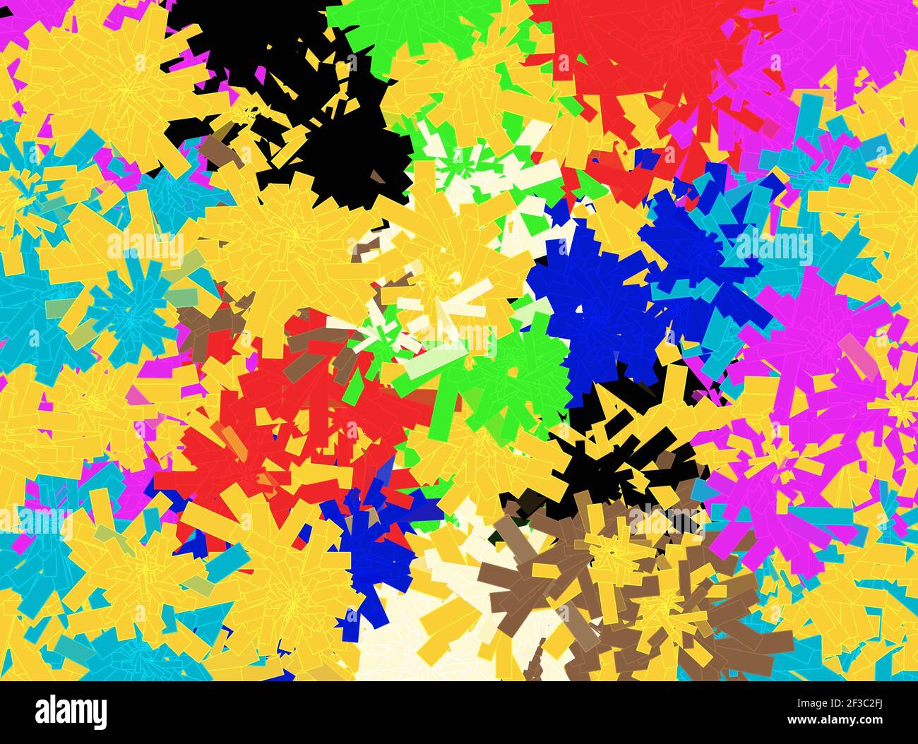 Illustration of All Things Yellow Stock Photo - Alamy