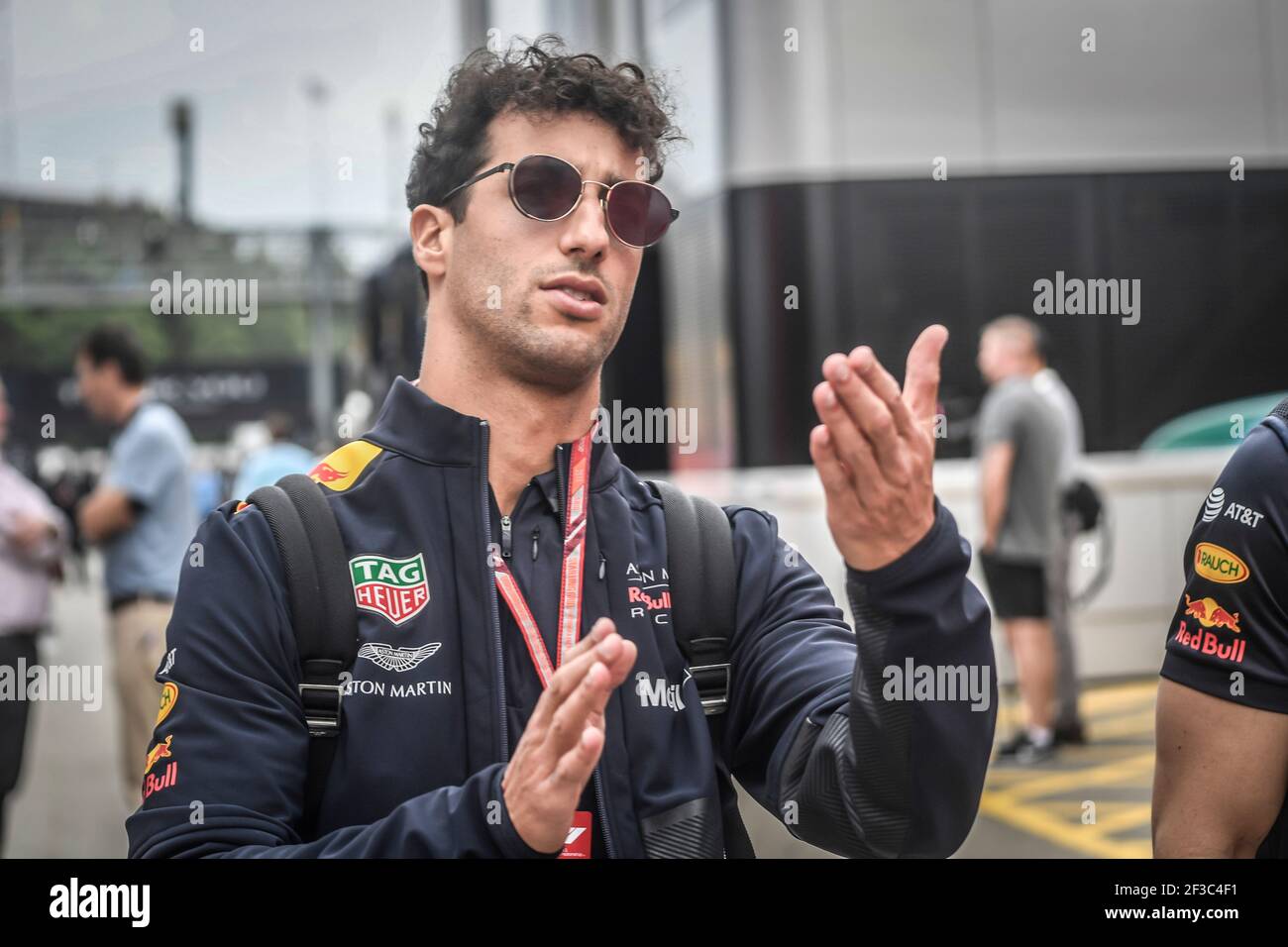 RICCIARDO Daniel (aus), Aston Martin Red Bull Tag Heuer RB14, portrait ...
